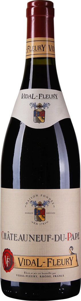 Вино Vidal-Fleury. Шатонеф дю Пап 2018 чер 0,75л 14,5%